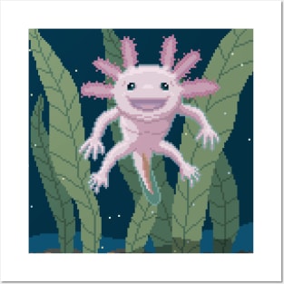 Axolotl Posters and Art